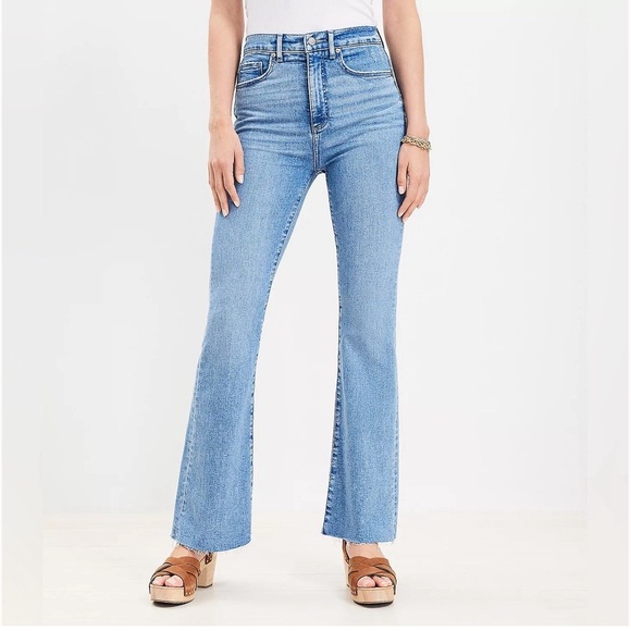 LOFT High Rise Slim Flare - Picture 3 of 15